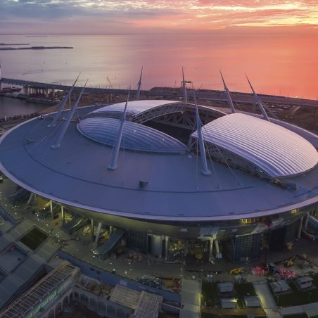 Aerial image of the stadium